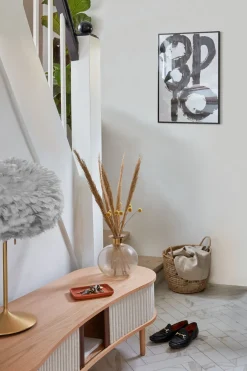 Meuble télévision en chêne foncé beige 40 x 140 cm Audacious - UMAGE