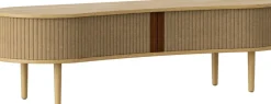 Meuble télévision en chêne naturel beige 40 x 140 cm Audacious - UMAGE