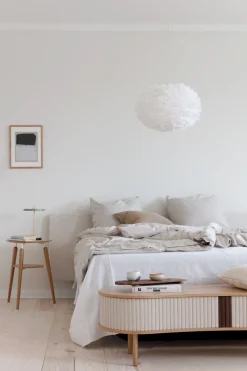 Meuble télévision en chêne naturel blanc 40 x 140 cm Audacious - UMAGE