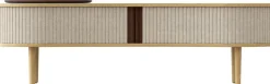 Meuble télévision en chêne naturel blanc 40 x 140 cm Audacious - UMAGE