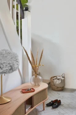 Meuble télévision en chêne noir et beige 40 x 140 cm Audacious - UMAGE