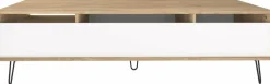Meuble tv blanc et chêne Aero - TEMAHOME