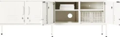 Meuble tv en acier blanc craie 162x40x57cm The Standard - Mustard Made
