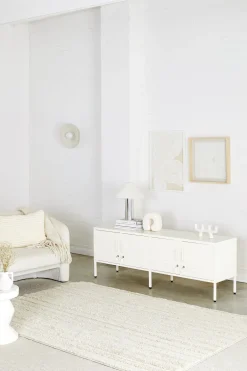 Meuble tv en acier blanc craie 162x40x57cm The Standard - Mustard Made