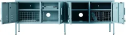 Meuble tv en acier bleu océan 162x40x57cm The Standard - Mustard Made