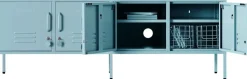 Meuble tv en acier bleu océan 162x40x57cm The Standard - Mustard Made