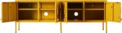 Meuble tv en acier jaune moutarde 162x40x57cm The Standard - Mustard Made