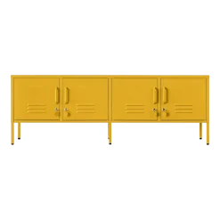 Meuble tv en acier jaune moutarde 162x40x57cm The Standard - Mustard Made