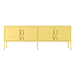 Meuble tv en acier jaune 162x40x57cm The Standard - Mustard Made