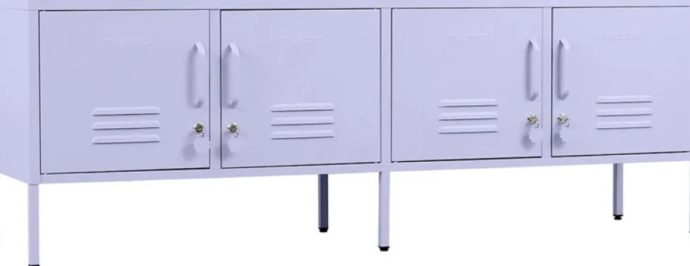 Meuble tv en acier lilas 162x40x57cm The Standard - Mustard Made