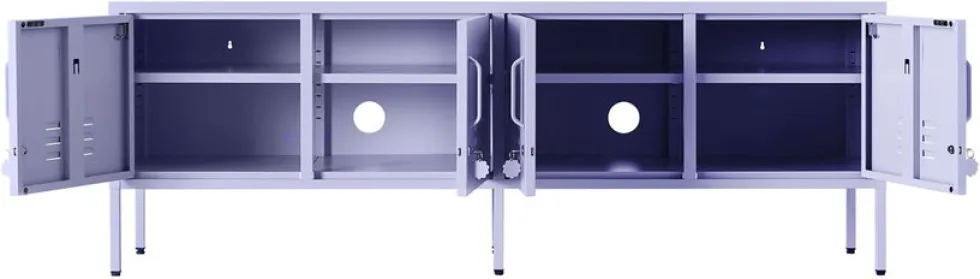 Meuble tv en acier lilas 162x40x57cm The Standard - Mustard Made