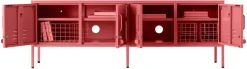 Meuble tv en acier rose baie 162x40x57cm The Standard - Mustard Made