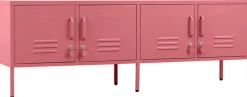 Meuble tv en acier rose baie 162x40x57cm The Standard - Mustard Made