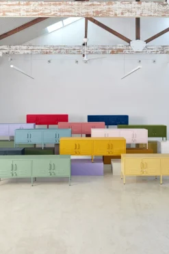 Meuble tv en acier rose blush 162x40x57cm The Standard - Mustard Made