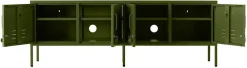 Meuble tv en acier vert olive 162x40x57cm The Standard - Mustard Made