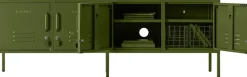 Meuble tv en acier vert olive 162x40x57cm The Standard - Mustard Made