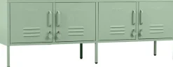 Meuble tv en acier vert sauge 162x40x57cm The Standard - Mustard Made