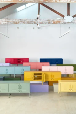 Meuble tv en acier vert sauge 162x40x57cm The Standard - Mustard Made