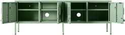 Meuble tv en acier vert sauge 162x40x57cm The Standard - Mustard Made