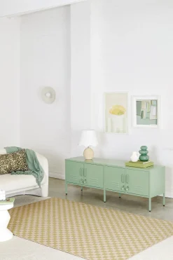 Meuble tv en acier vert sauge 162x40x57cm The Standard - Mustard Made