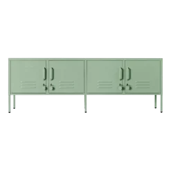 Meuble tv en acier vert sauge 162x40x57cm The Standard - Mustard Made