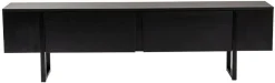 Meuble tv en bois noir 180x29,5x50cm Serenity - Home Design