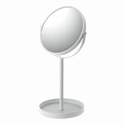 Miroir avec plateau pour accessoires blanc Tower - Yamazaki