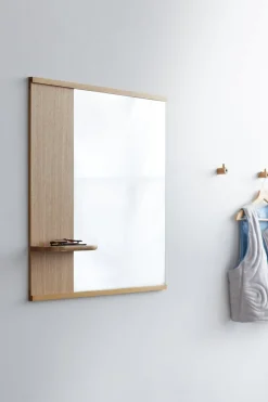 Miroir avec étagère en chêne 72x790x9,5cm - Moebe