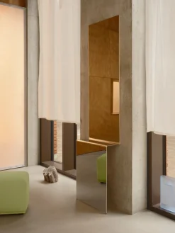 Miroir design en acier poli 227x57cm Pleat - Muuto