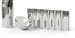 Miroir de table en acier inoxydable Aura - New Works