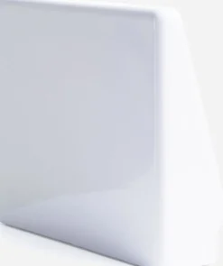 Miroir de table en céramique blanc 30x22cm Lucarne - Moustache