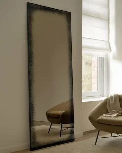 Miroir en bronze rectangulaire vieilli 80 x 200 cm Clear - Etnicraft Accessories