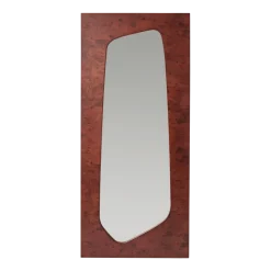 Miroir en ronce de peuplier foncé 55x135cm Folia - Ferm living