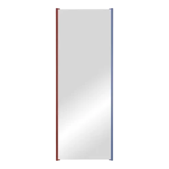 Miroir mural en chêne rouge et bleu 160x60cm Lun - Noo.ma