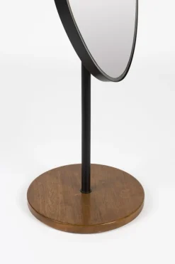Miroir sur pied en métal noir 35x40x135cm Orbis - The Cool Republic