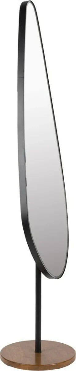 Miroir sur pied en métal noir 35x40x135cm Orbis - The Cool Republic