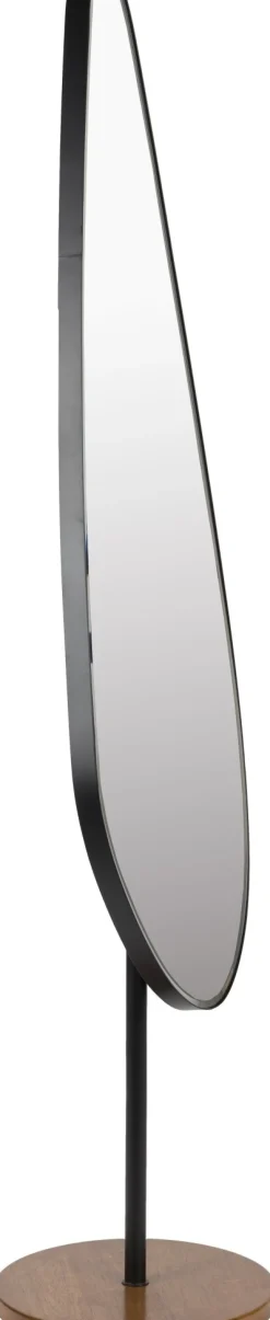 Miroir sur pied en métal noir 35x40x135cm Orbis - The Cool Republic