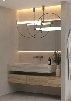 Mitigeur lavabo mural en laiton gun métal Corbeau - Kroos