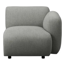 Module accoudoir droit de canapé gris Swell modular sofa 120 - Normann Copenhagen