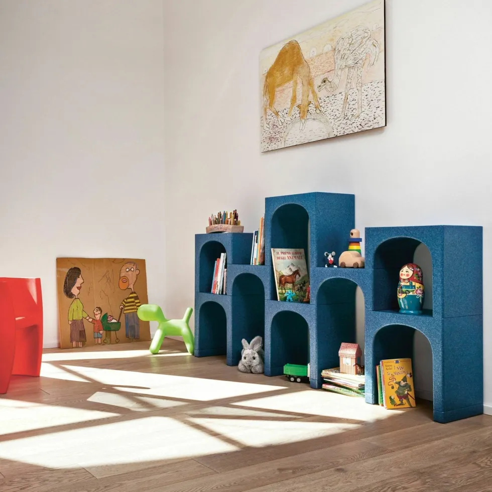 Module A étagère modulable bleu Eur - Magis
