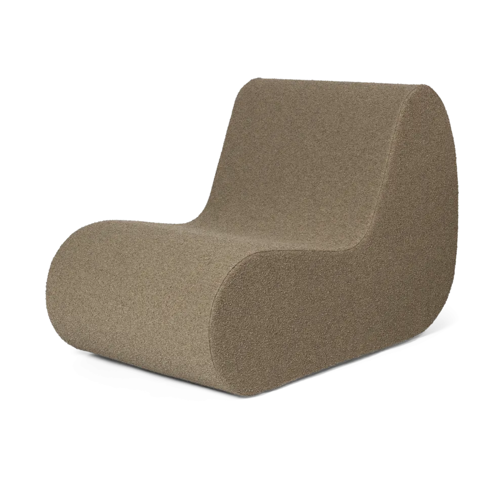 Module central d'extérieur en bouclettes sable Rouli - Ferm living