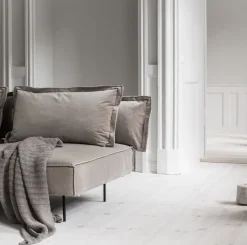 Module d'angle gauche lounge sable Velvet - HANDVÄRK