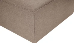 Module d'angle 1 place en tissu marron 105x80x66cm Fora 1R - Home Design
