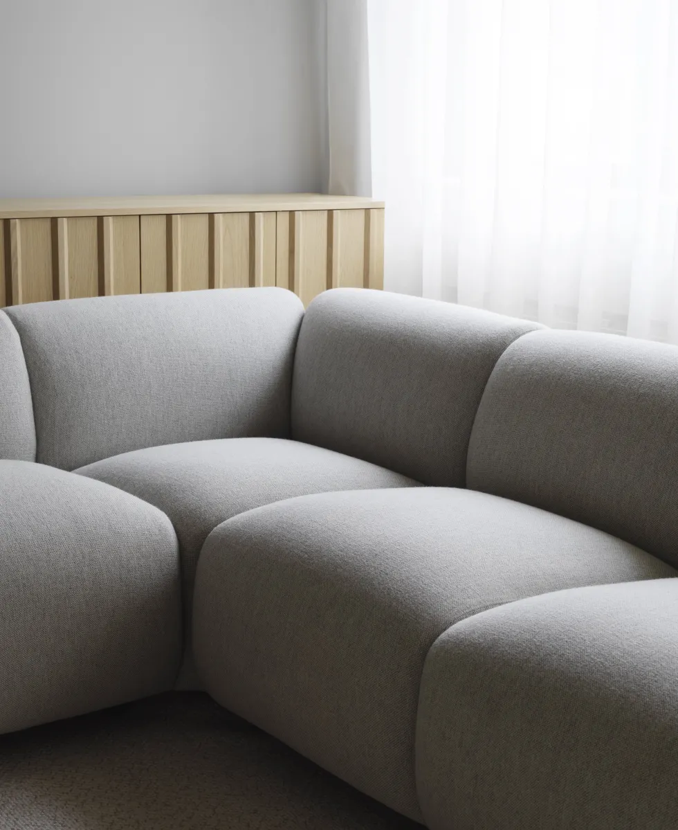 Module de canapé ouvert côté droit gris Swell modular sofa 340 - Normann Copenhagen