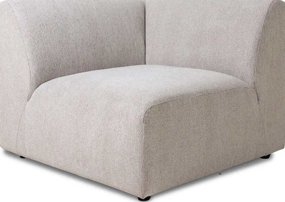 Module de fin angle gauche sneak gris clair Jax - Hkliving