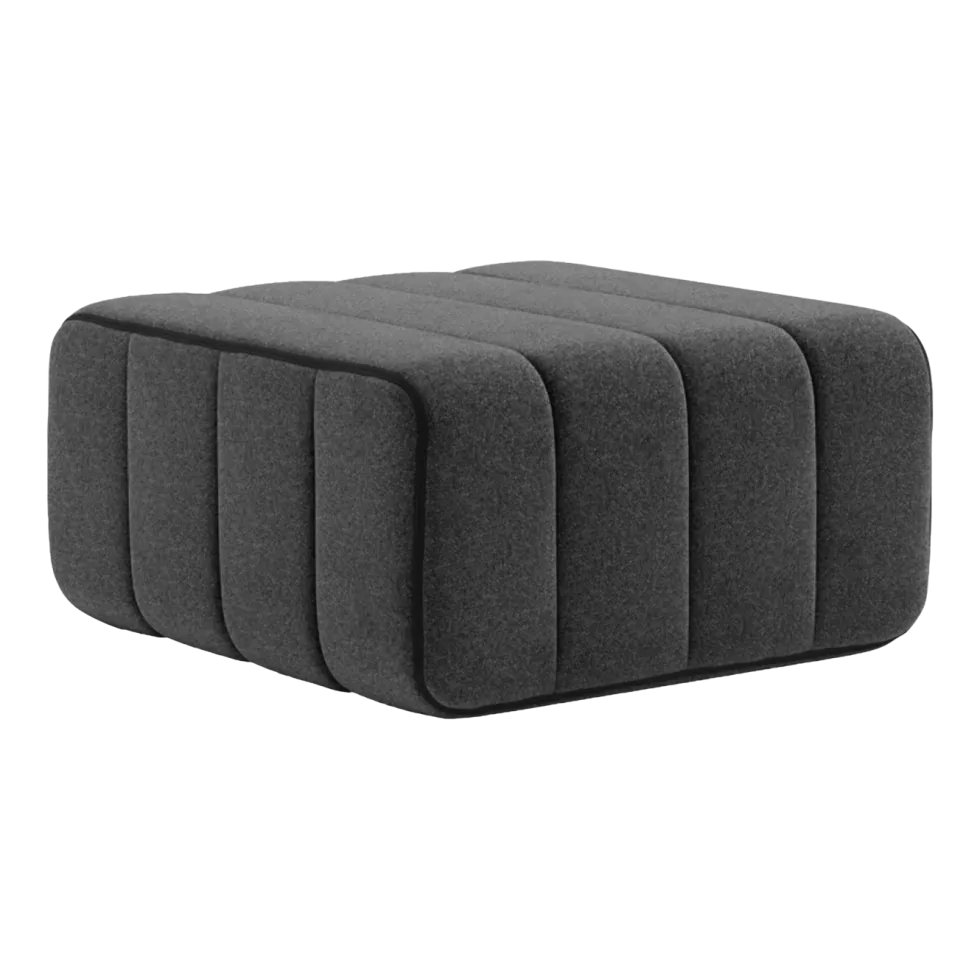 Module en tissu dama gris foncé 68x34cm Curt - Ambivalenz
