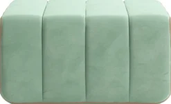 Module en velours barcelone vert clair 68x34cm Curt - Ambivalenz