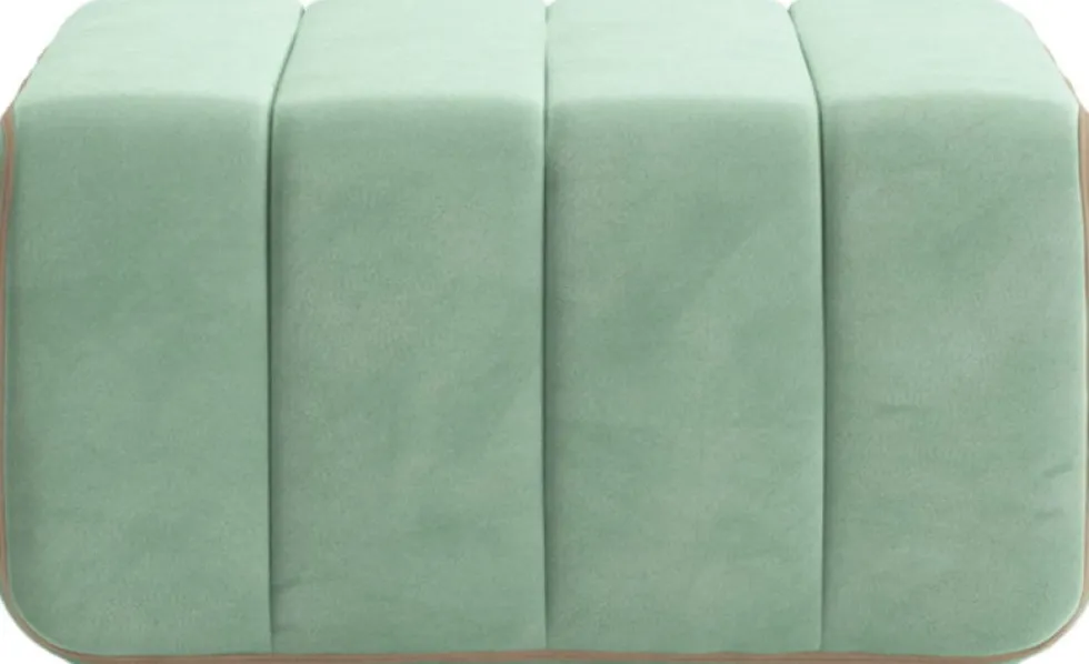 Module en velours barcelone vert clair 68x34cm Curt - Ambivalenz