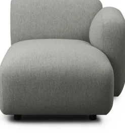 Module méridienne accoudoir droit gris Swell modular sofa 150 - Normann Copenhagen