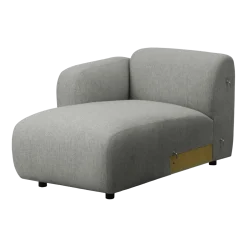 Module méridienne accoudoir gauche gris Swell modular sofa 400 - Normann Copenhagen